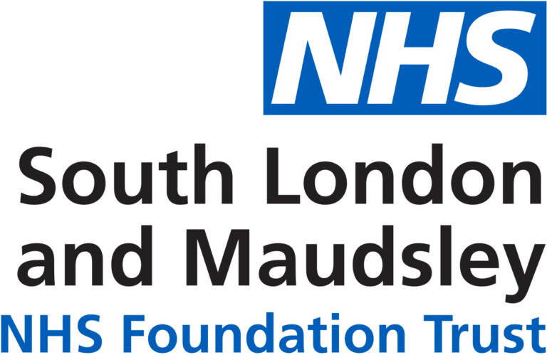 South London and Maudsley NHS Foundation Trust Logo.