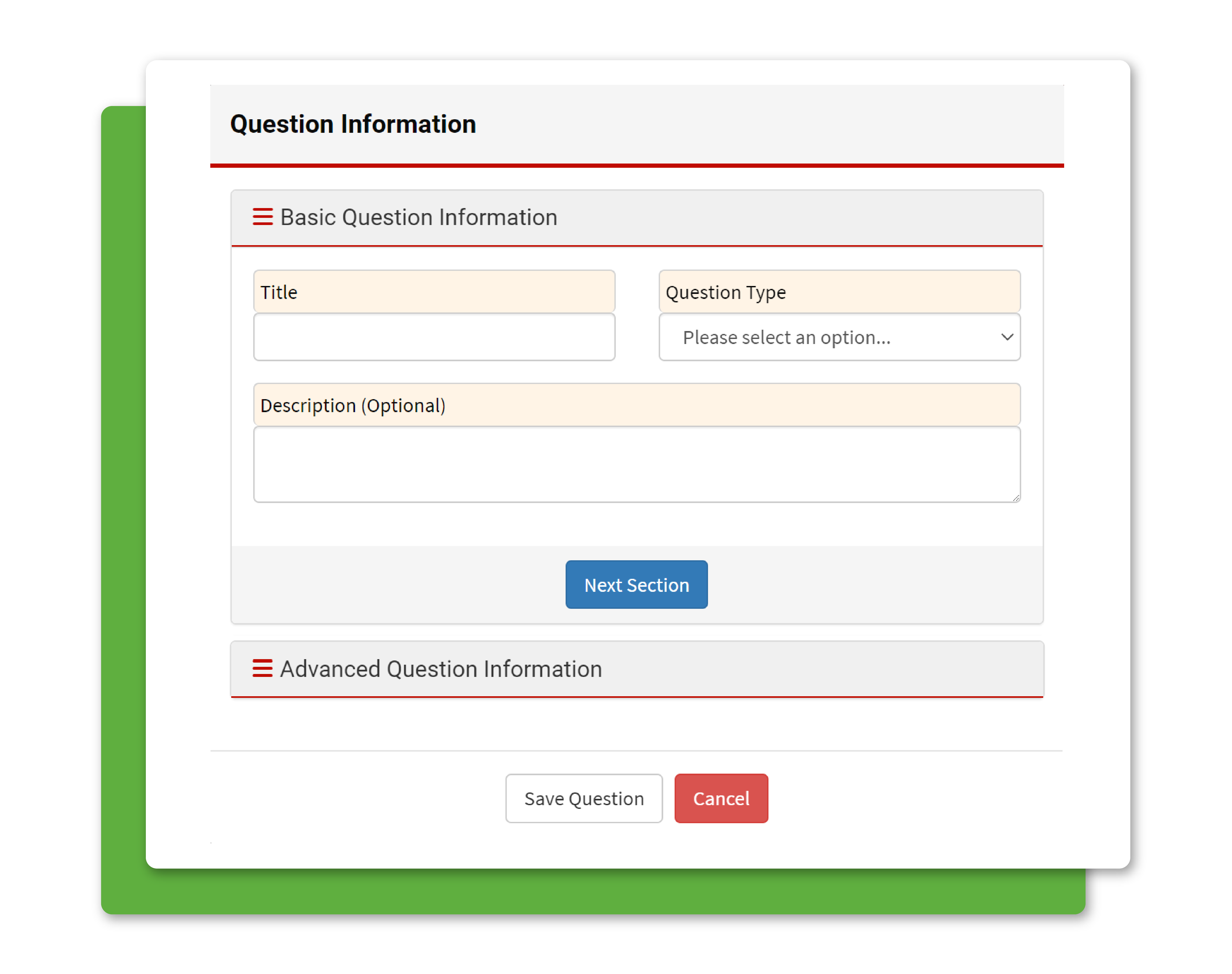 Clip of creating question sets in DSE module in AssessNET.