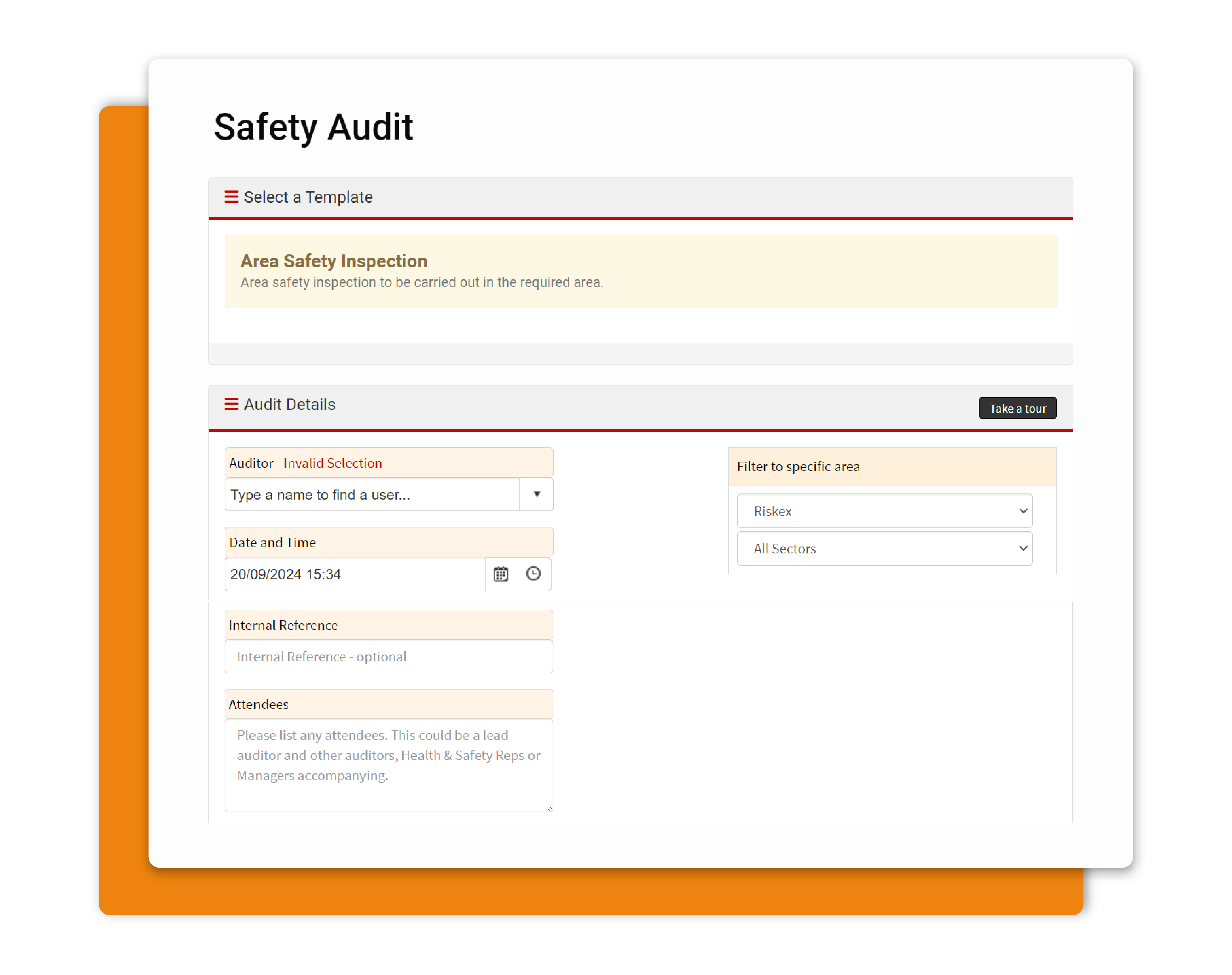 Clip of download Safety Audits in AssessNET.