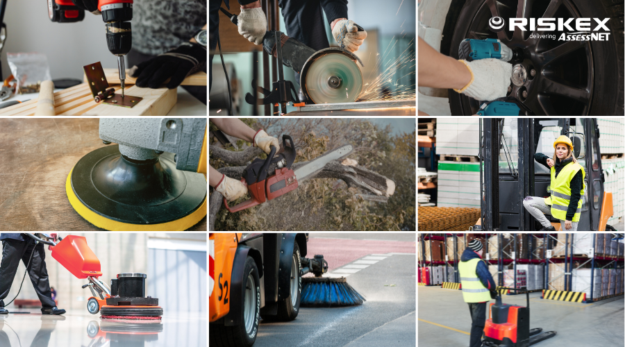 Collage of HAVS and WBV activities.